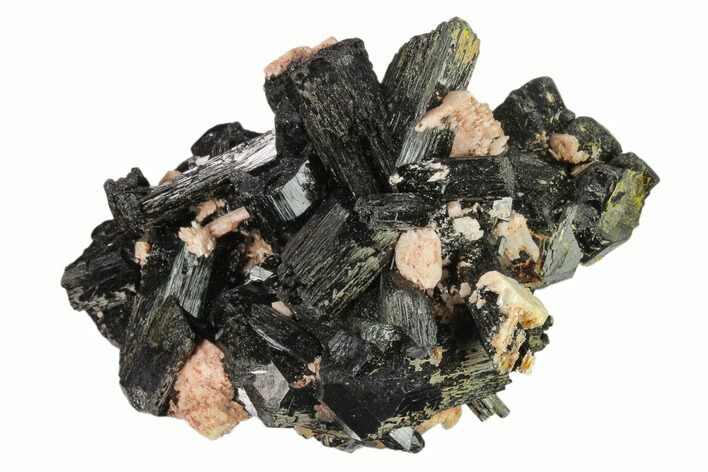 Black Tourmaline (Schorl) Crystals with Orthoclase - Namibia #132218